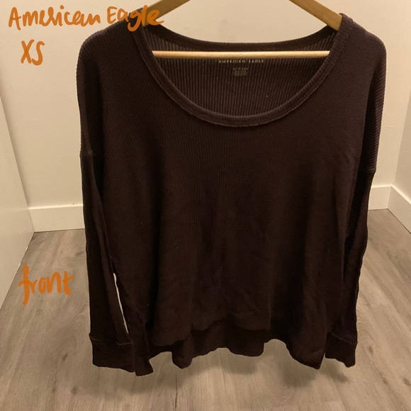 American Eagle Purple Scoop Neck Jumper - Picture 1 of 2